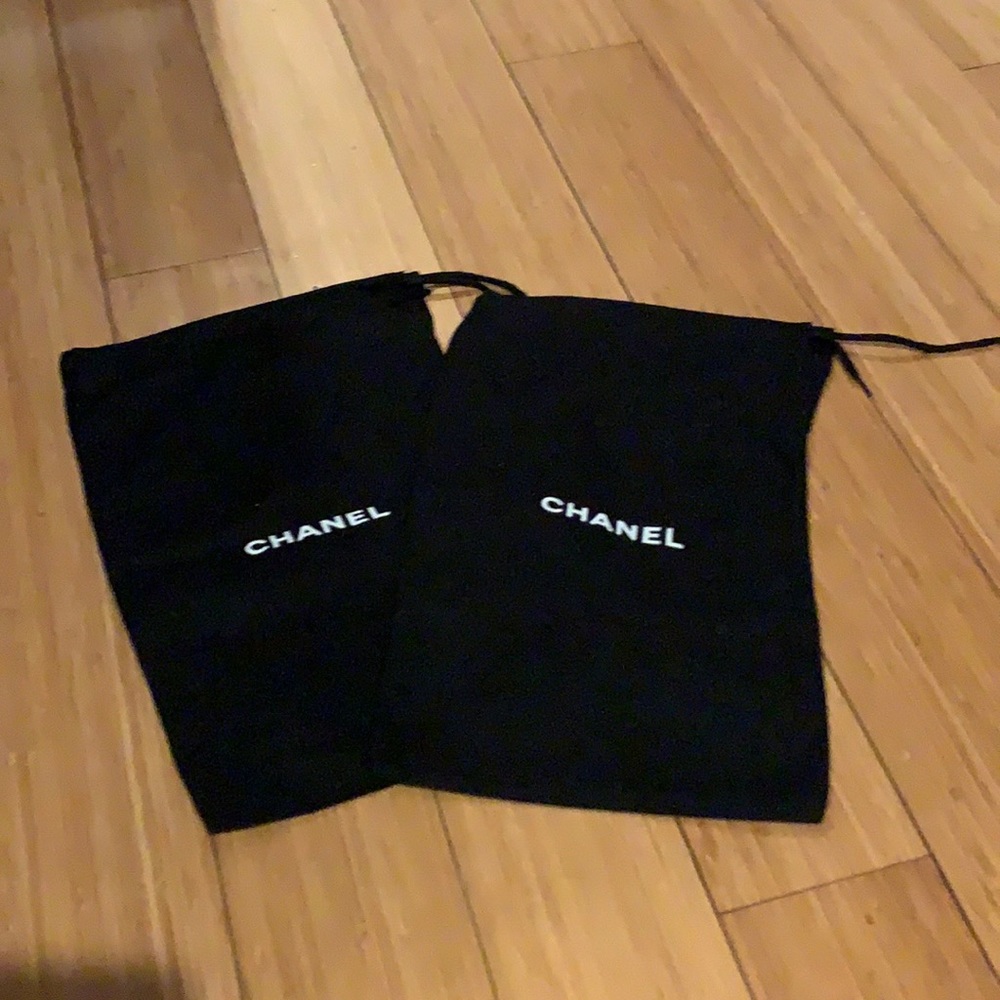 Chanel shoes dust bags set of two